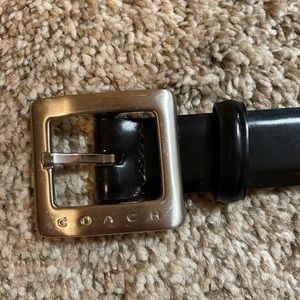 Vintage Women’s Coach Black Belt w/ Silver Hardware